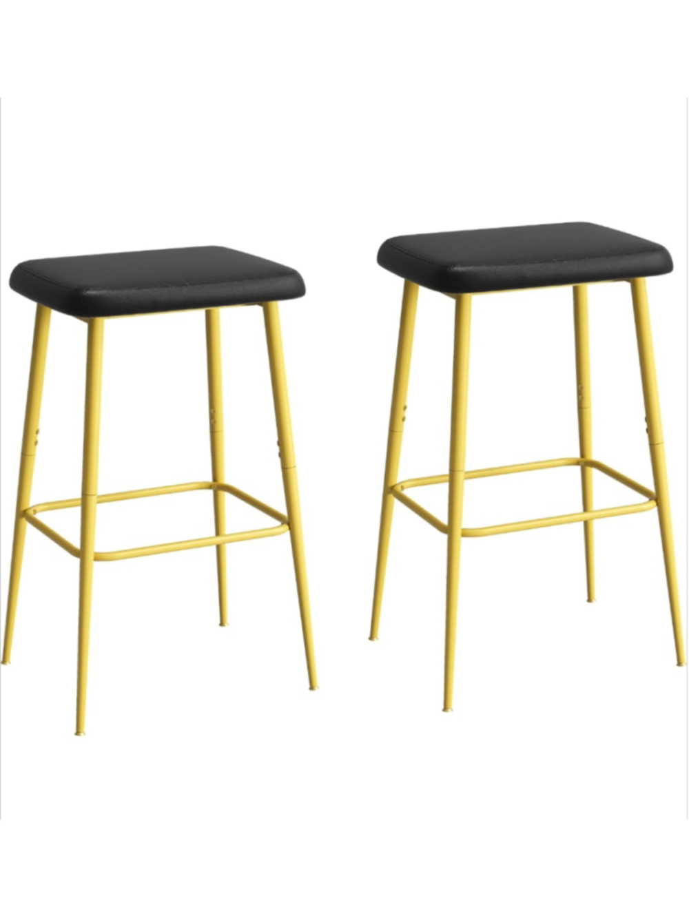 Bar Stools Set of 2,Counter Height Bar Stools, Industrial Modern Barstools
